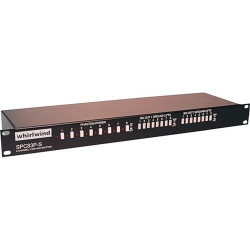 Whirlwind SPC83PS - 8-Channel Mic Splitter with Front SPC83PS