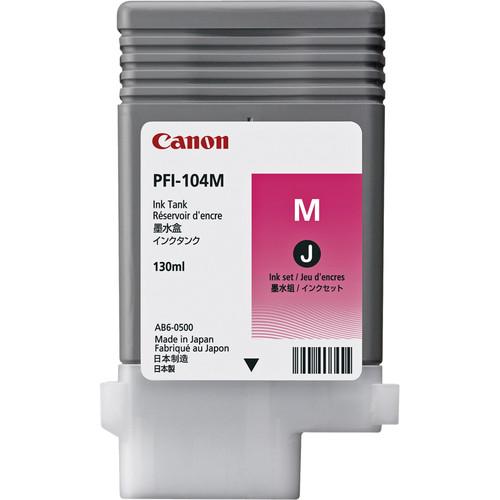Canon PFI-104M Photo Magenta Ink Tank (130 ml) 3631B001AA, Canon, PFI-104M, Magenta, Ink, Tank, 130, ml, 3631B001AA,