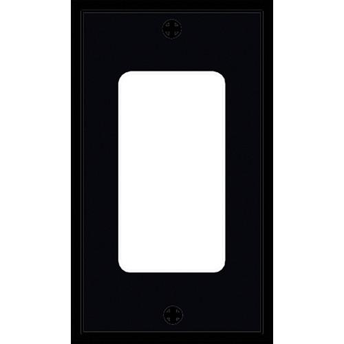 FSR SS-DPLT1-BLK Decora Wall Plate (1-Gang, Black) SS-DPLT1-BLK