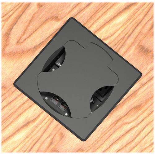 FSR T6-SQBLK Table Box (Square Black Cover) T6-SQBLK, FSR, T6-SQBLK, Table, Box, Square, Black, Cover, T6-SQBLK,