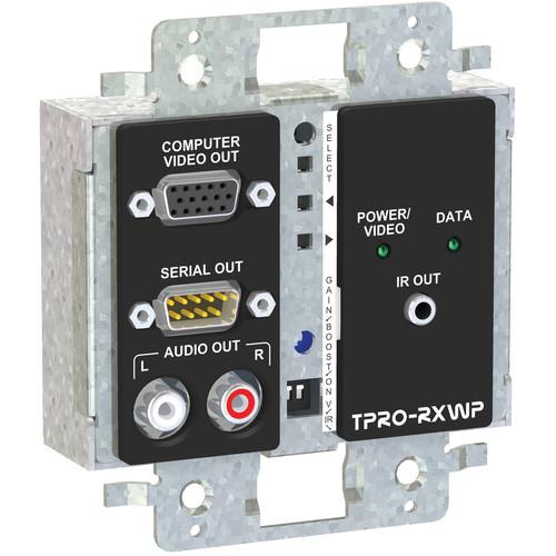 FSR TPRO-RXWPD-WHT 2-Gang Wall Plate Receiver TPRO-RXWPD-WHT