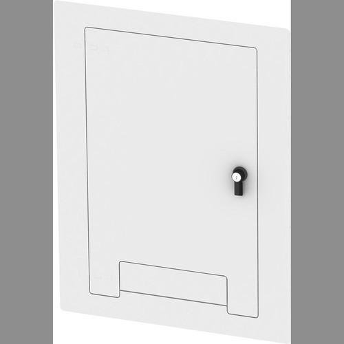FSR WB-X3-CVRND-WHT Flush-Mounted Locking Cover WB-X3-ND-WHT-C