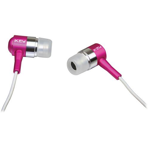 Ikey Audio ED-E180 EarDrumz In-Ear Headphones (Pink) ED-E180-PNK