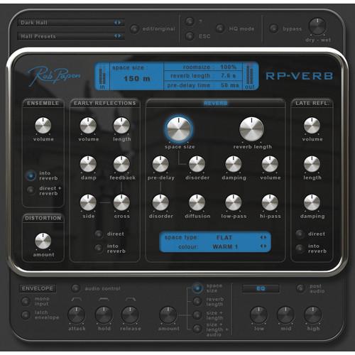 Rob Papen RP-Verb - Reverb Plug-in Software RPVERB06, Rob, Papen, RP-Verb, Reverb, Plug-in, Software, RPVERB06,